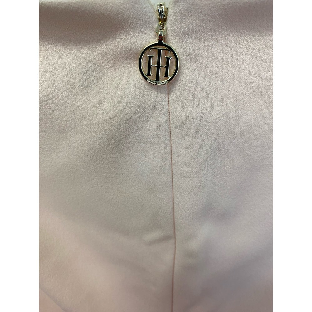 NWT Tommy Hilfiger Dress 6 Powder Pink Fit & Flare Pleated Cap Sleeve Above Knee - Picture 4 of 5